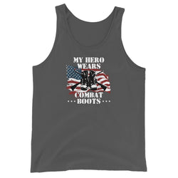 My Hero Wears Combat Boots Men's Tank Top - Mainstream Freedom