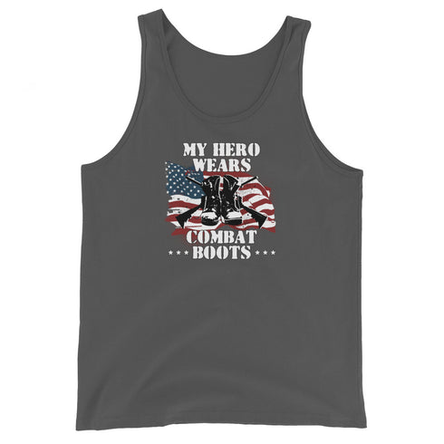 My Hero Wears Combat Boots Men's Tank Top - Mainstream Freedom