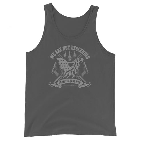 We Are Not Descended from Fearful Men - Men's Tank Top - Mainstream Freedom
