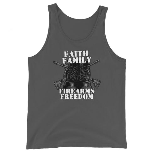 Faith Family Firearms Freedom Men's Tank Top - Mainstream Freedom