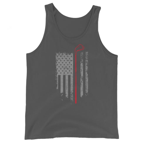 Grunge American Golfer Men's Tank Top - Mainstream Freedom