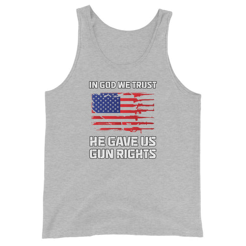In God We Trust, He Gave Us Gun Rights - Men's Tank Top - Mainstream Freedom