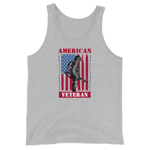 American Veteran Men's Tank Top - Mainstream Freedom