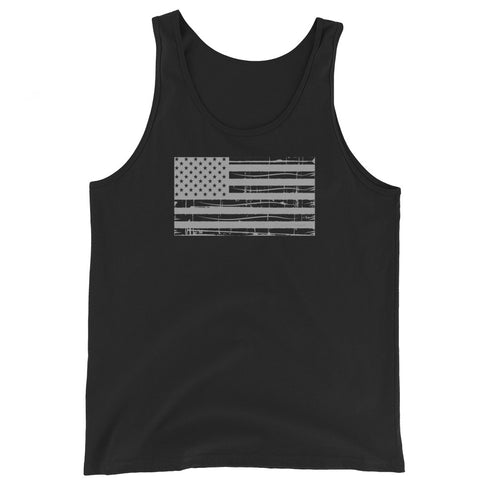 Grunge American Flag - Men's Tank Top - Mainstream Freedom