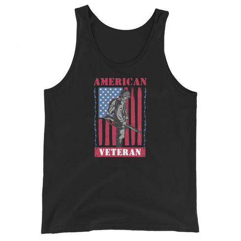 American Veteran Men's Tank Top - Mainstream Freedom