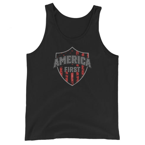 America First Men's Tank Top - Mainstream Freedom