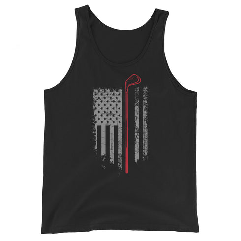 Grunge American Golfer Men's Tank Top - Mainstream Freedom