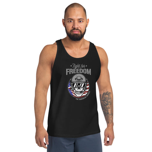 Fight For Freedom - The American Heroes Men's Tank Top - Mainstream Freedom