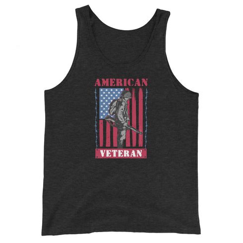 American Veteran Men's Tank Top - Mainstream Freedom