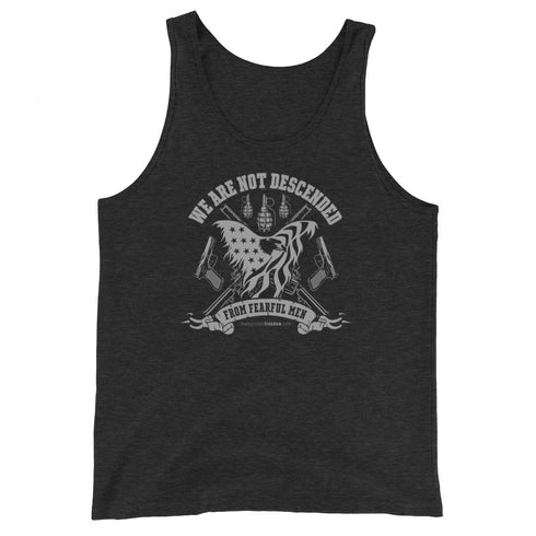 We Are Not Descended from Fearful Men - Men's Tank Top - Mainstream Freedom