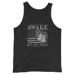 Awake But Not Woke Men's Tank Top - Mainstream Freedom