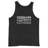 Veterans Before Refugees Men's Tank Top - Mainstream Freedom