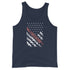 Freedom Grunge Flag Men's Tank Top - Mainstream Freedom