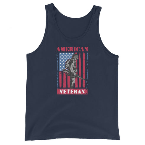 American Veteran Men's Tank Top - Mainstream Freedom