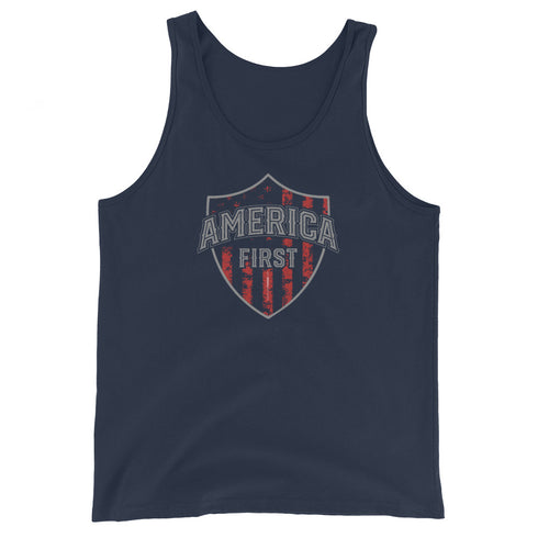 America First Men's Tank Top - Mainstream Freedom