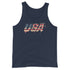 USA Grunge Men's Tank Top - Mainstream Freedom
