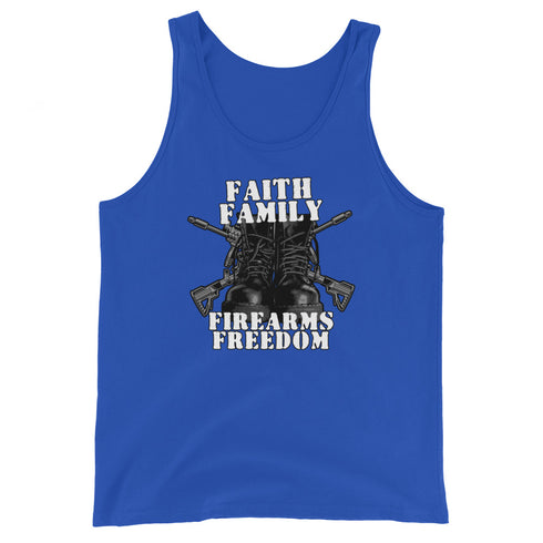 Faith Family Firearms Freedom Men's Tank Top - Mainstream Freedom
