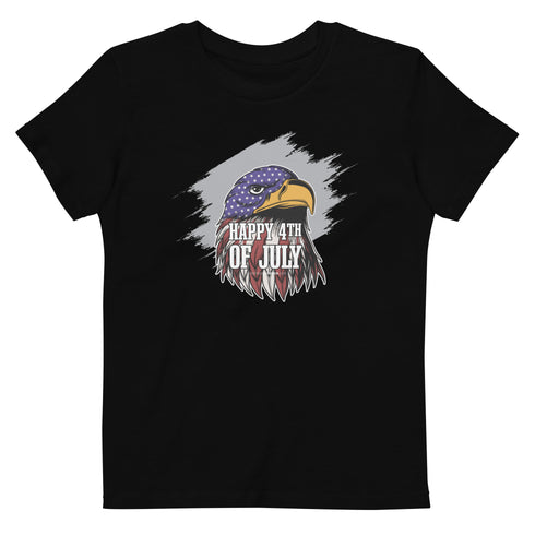 Happy 4th Of July Eagle Organic cotton kids t-shirt - Mainstream Freedom