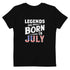 Legends Are Born In July Organic cotton kids Independence Day t-shirt - Mainstream Freedom