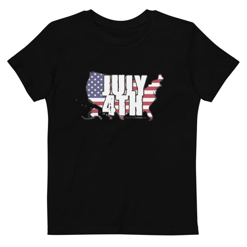 July 4th Organic cotton kids t-shirt - Mainstream Freedom