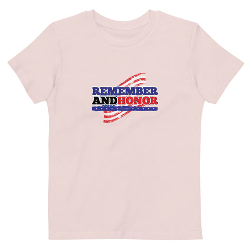 Remember And Honor Memorial Day Organic cotton kids t-shirt - Mainstream Freedom
