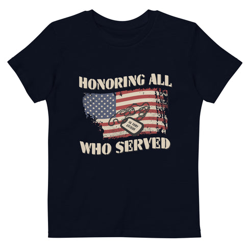 Honoring All Who Served Organic cotton kids t-shirt - Mainstream Freedom