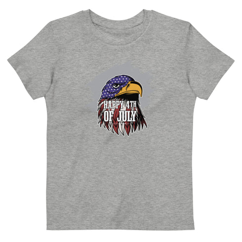 Happy 4th Of July Eagle Organic cotton kids t-shirt - Mainstream Freedom