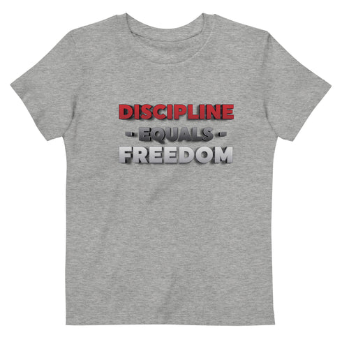 Discipline Equals Freedom Organic cotton kids t-shirt - Mainstream Freedom