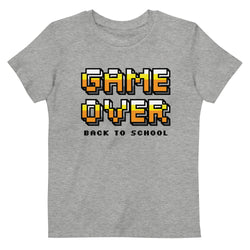Game Over Back To School Organic cotton kids t-shirt - Mainstream Freedom