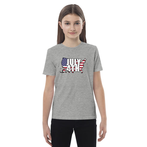 July 4th Organic cotton kids t-shirt - Mainstream Freedom
