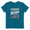 Legends Are Born In July Organic cotton kids Independence Day t-shirt - Mainstream Freedom