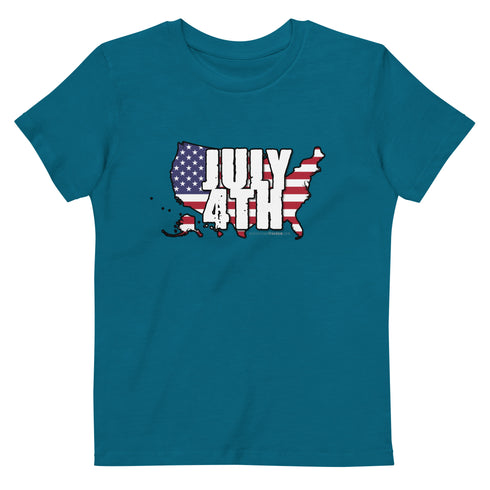 July 4th Organic cotton kids t-shirt - Mainstream Freedom