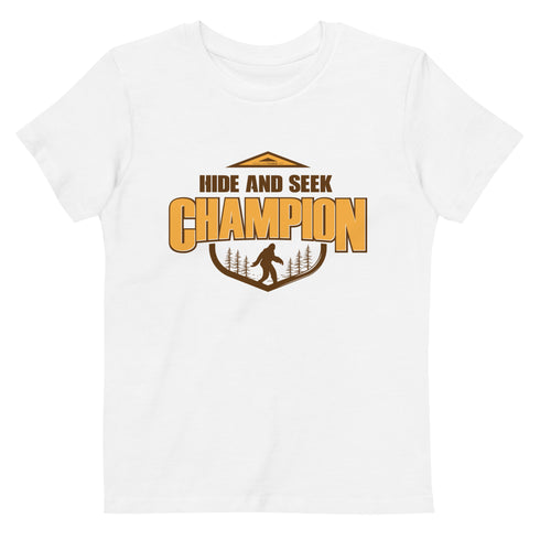 Hide and Seek Champion Organic cotton kids t-shirt - Mainstream Freedom