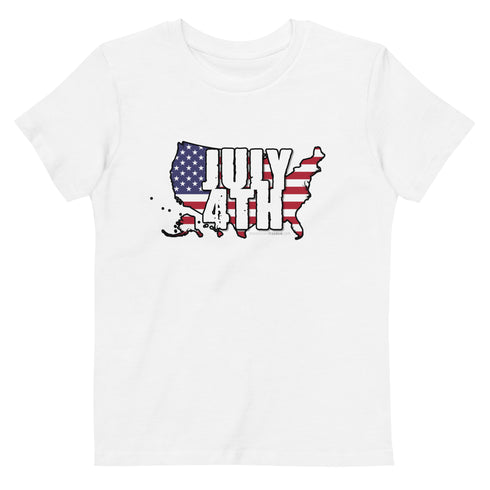 July 4th Organic cotton kids t-shirt - Mainstream Freedom