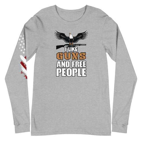 I Like Guns and Free People Unisex Long Sleeve Tee - Mainstream Freedom
