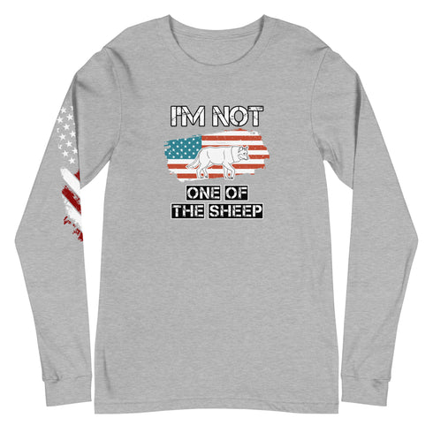 I'm Not One Of The Sheep Unisex Long Sleeve Tee - Mainstream Freedom