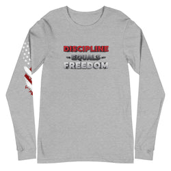 Discipline Equals Freedom Unisex Long Sleeve Tee - Mainstream Freedom