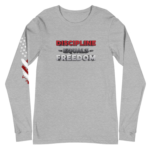 Discipline Equals Freedom Unisex Long Sleeve Tee - Mainstream Freedom