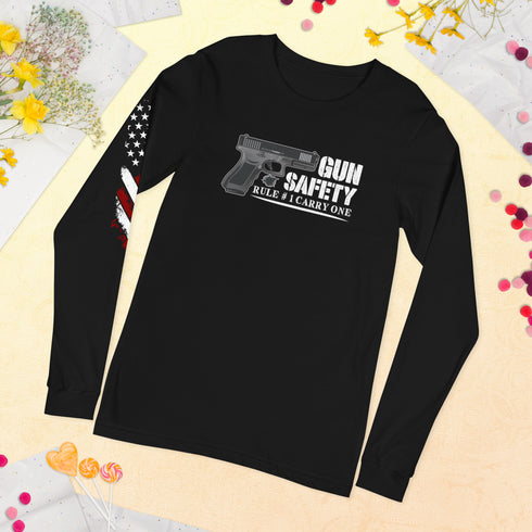 Gun Safety Rule #1 Carry One Unisex Long Sleeve Tee - Mainstream Freedom