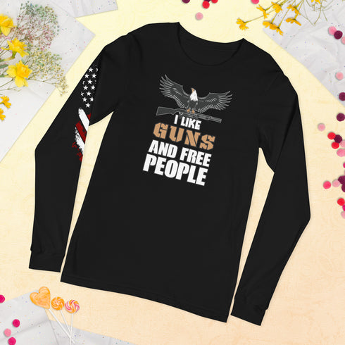 I Like Guns and Free People Unisex Long Sleeve Tee - Mainstream Freedom