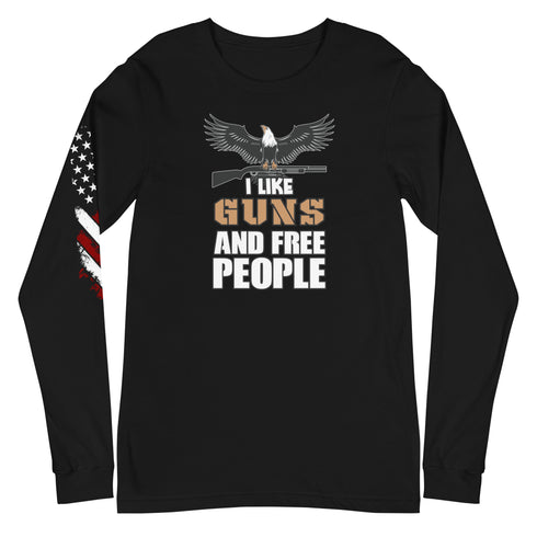 I Like Guns and Free People Unisex Long Sleeve Tee - Mainstream Freedom