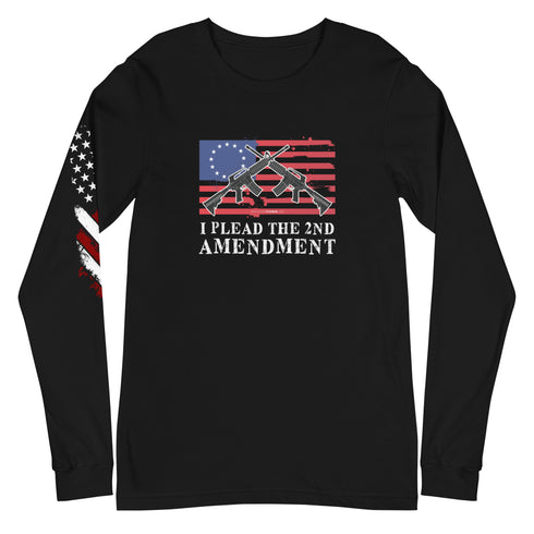 I Plead The 2nd Amendment Unisex Long Sleeve Tee - Mainstream Freedom