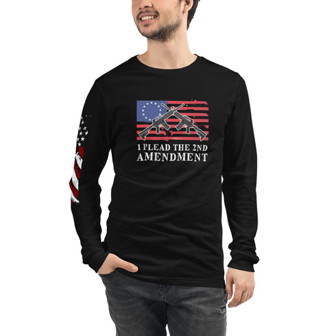 I Plead The 2nd Amendment Unisex Long Sleeve Tee - Mainstream Freedom