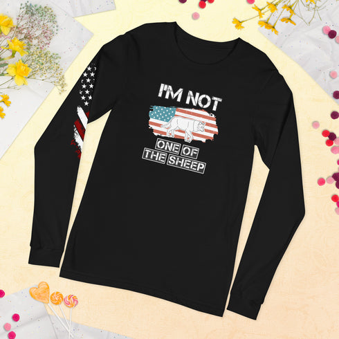 I'm Not One Of The Sheep Unisex Long Sleeve Tee - Mainstream Freedom