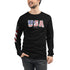 USA Unisex Long Sleeve Tee - Mainstream Freedom