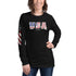 USA Unisex Long Sleeve Tee - Mainstream Freedom