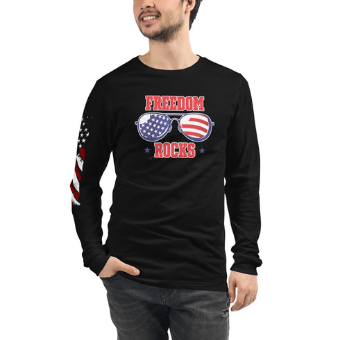 Freedom Rocks Unisex Long Sleeve Tee - Mainstream Freedom