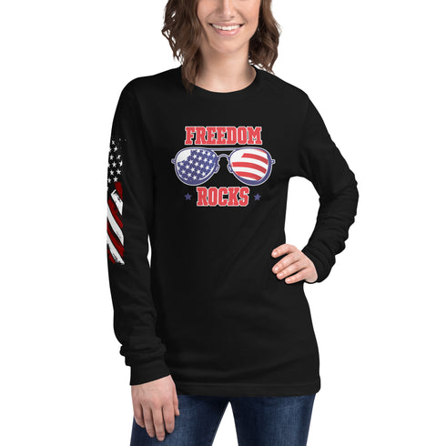 Freedom Rocks Unisex Long Sleeve Tee - Mainstream Freedom
