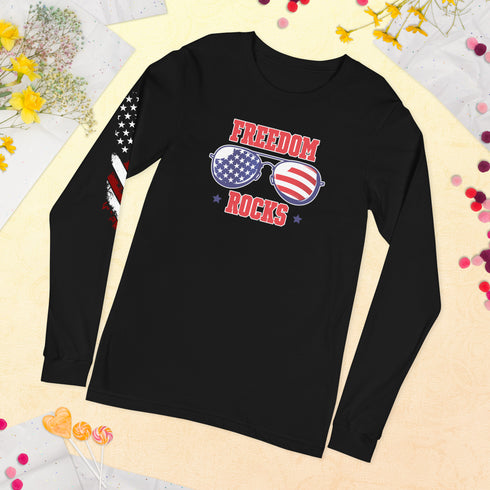 Freedom Rocks Unisex Long Sleeve Tee - Mainstream Freedom