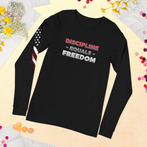 Discipline Equals Freedom Unisex Long Sleeve Tee - Mainstream Freedom
